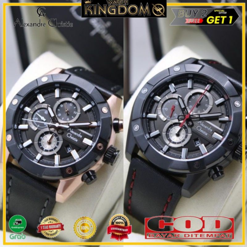 Jamtangan pria Alexandre Christie Ac6604 / Ac 6604 / 6604 Original garansi resmi 1 tahun include box