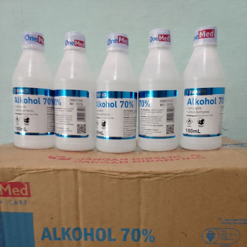 ALKOHOL 70% 100mL (Antiseptik Ekstern Untuk Kompres)