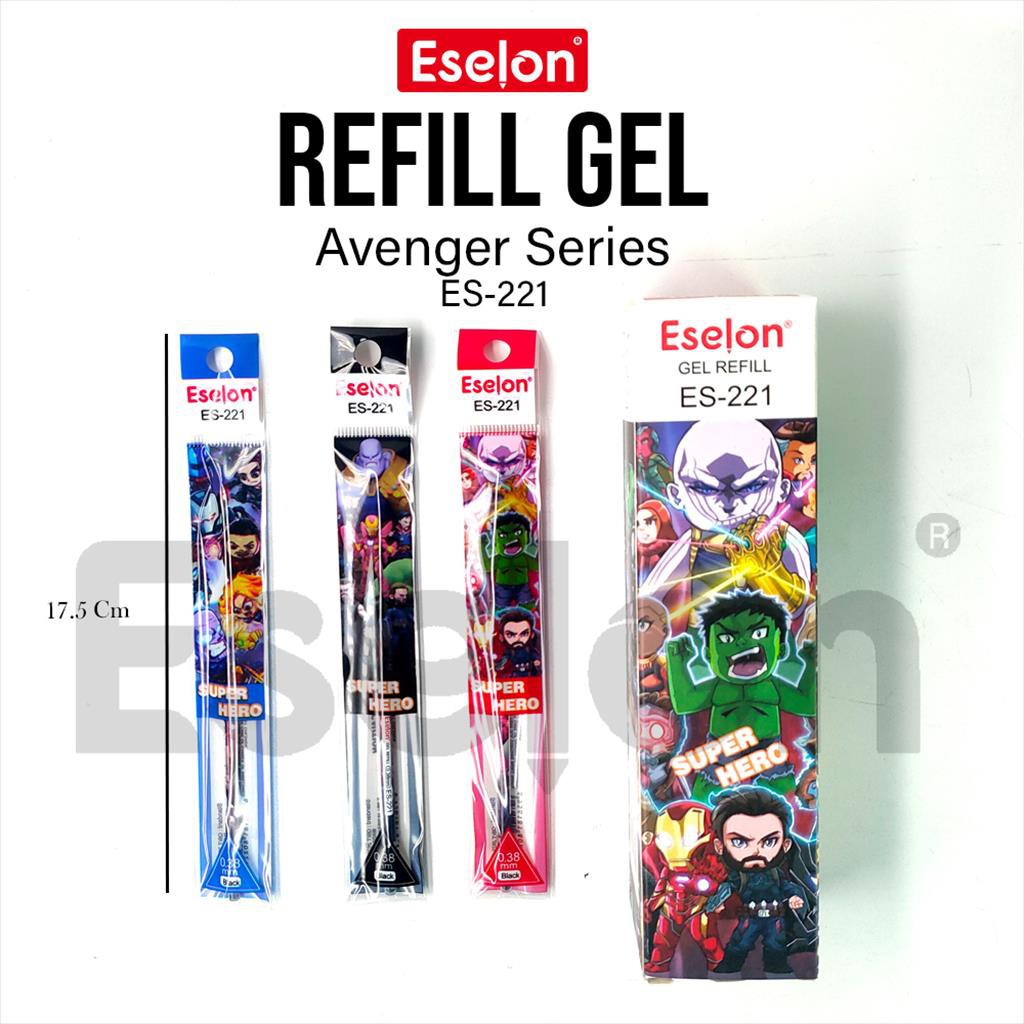 

20pcs Refill pulpen gel Avengers ES221/Refill pulpen gel Eselon