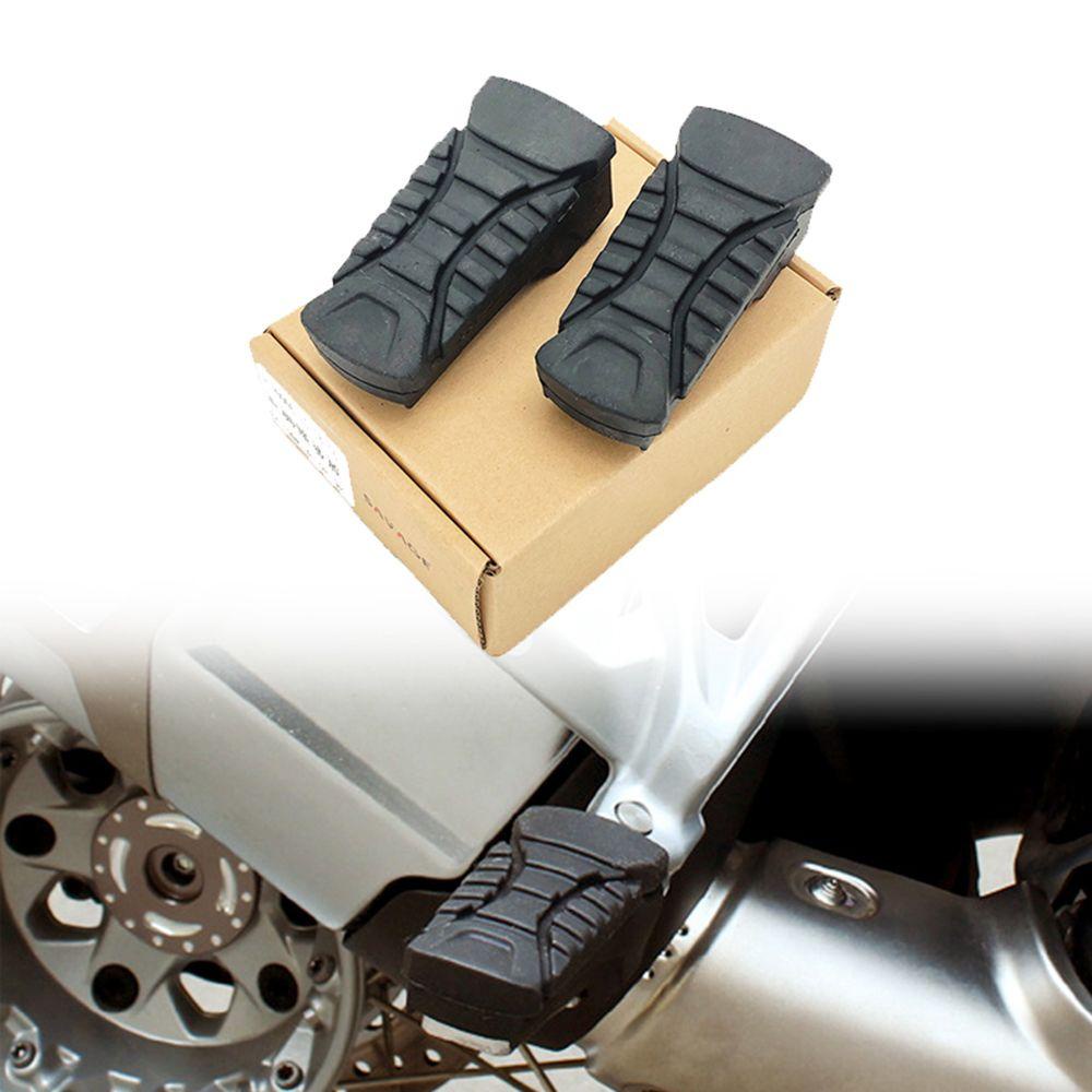 Populer Pijakan Kaki Karet Penutup Non-Slip Belakang Socle Pedal Rear Footpeg Plate Pijakan Kaki Klem As Pasak Kaki Untuk BMW R1200GS ADV 14-16 LC ADV