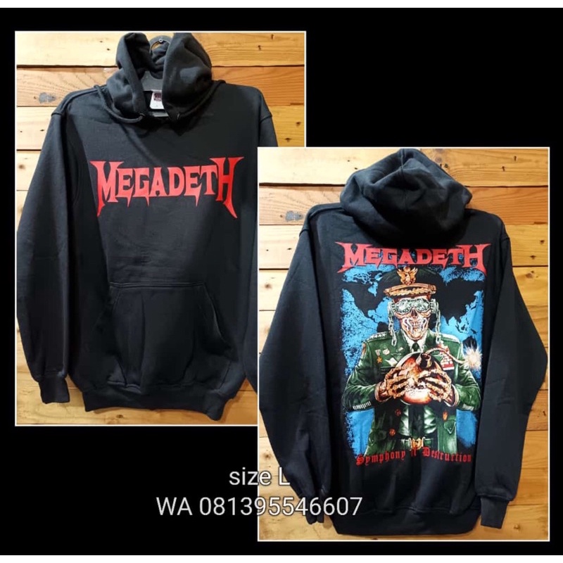JAKET MUSIK METAL PUNK ROCK MEGADETH ORIGINAL PRAPATAN REBEL