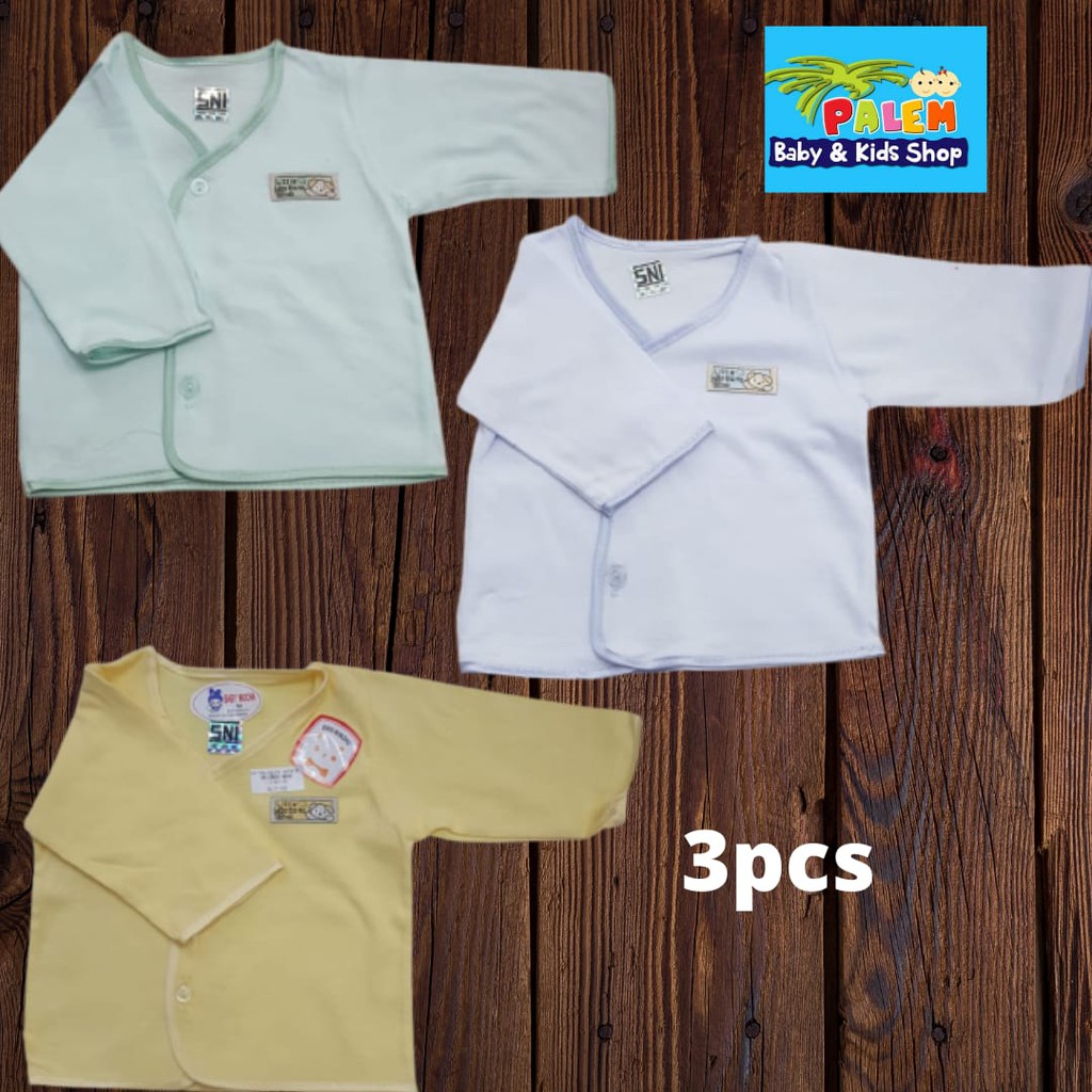 3Pc-Baby mocha baju lengan panjang warna isi3pcs M 0-3bulan 104817