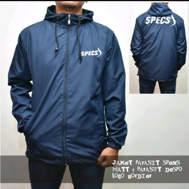 jaket specs parasut olahraga lari