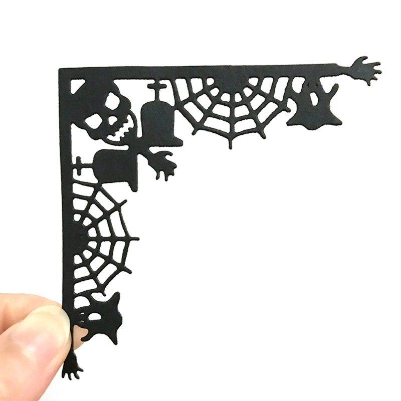 Cetakan Stensil Cutting Dies Motif Halloween Bahan Metal Untuk Scrapbook / Craft DIY / Embossing