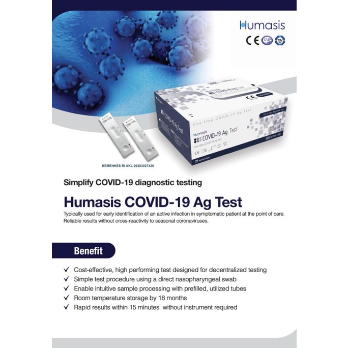 Alat test swab antigen Humasis