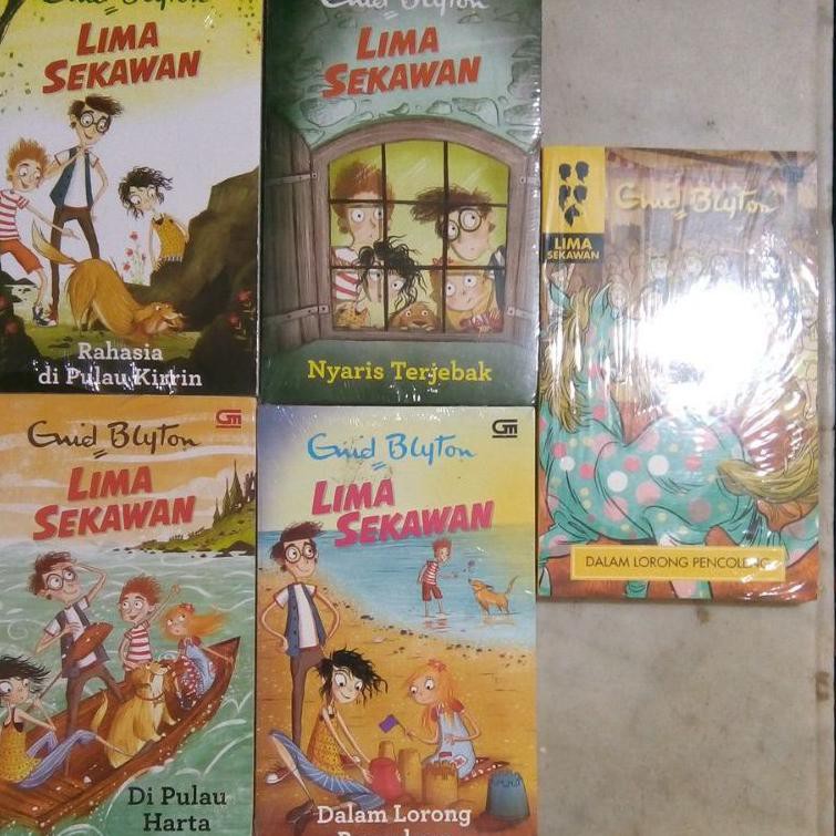 [KODE 711] Lima sekawan / 5 sekawan enid blyton cover lama