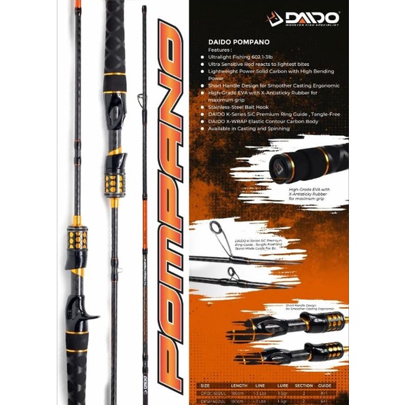 JORAN UL DAIDO POMPANO 602/180CM SP/BC