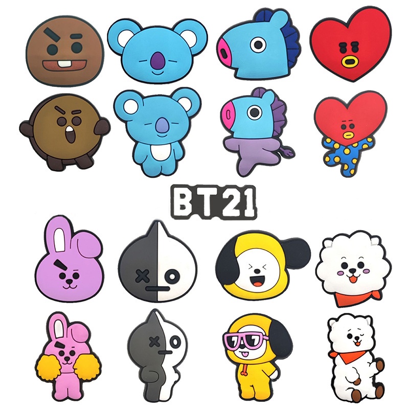 Jibbitz  BTS Aksesoris Terbaru Pin Stiker Pins Charm Jibblitz Untuk Hiasan Sandal