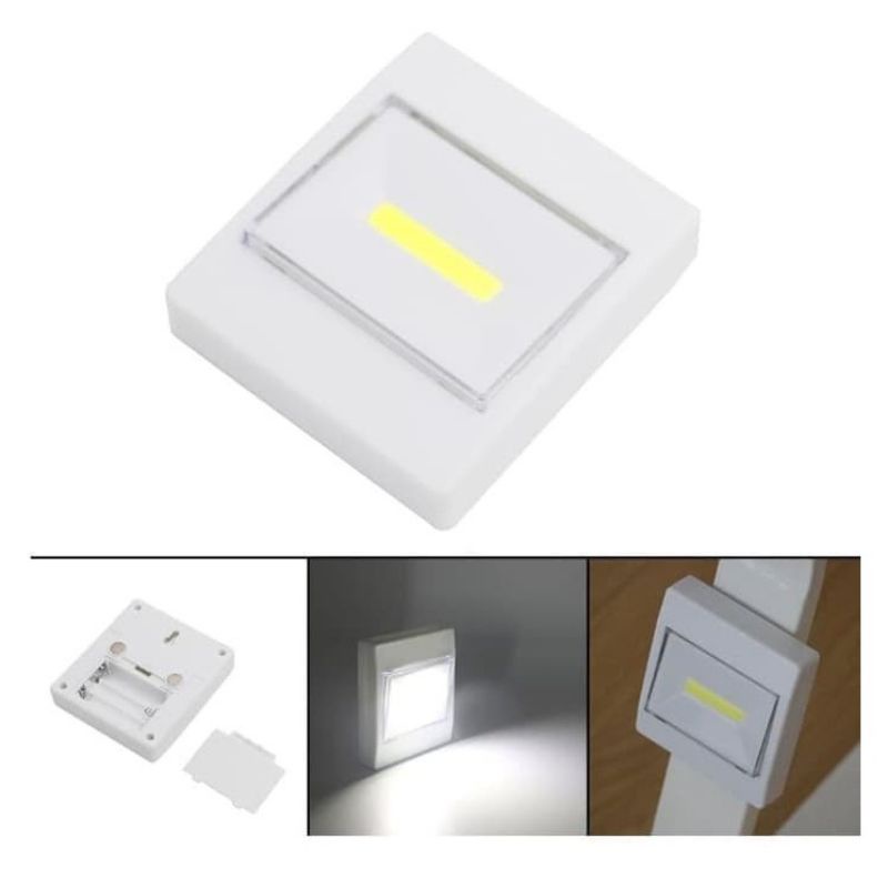 Lampu Dinding Emergency/Lampu Emergency Tempel MITSUYAM MS8508 Click N Klick COB LED 10 Watt