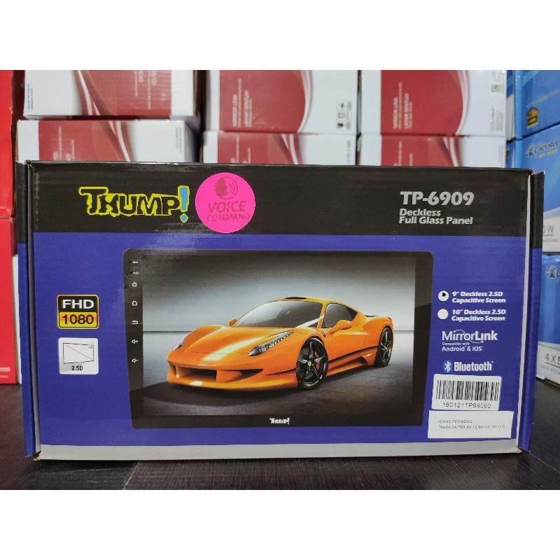 Android 9" 9in 9 " 9 in inc THUMP TP-6909 TP6909 TP 6909 Voice Command