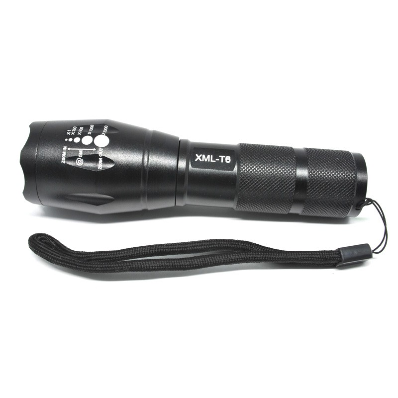 TaffLED Senter LED Cree XM-L T6 2000 Lumens (E17) - Black