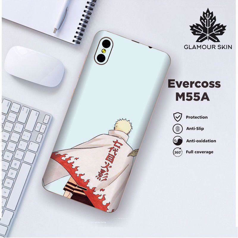 *(Dapat2PCS)* EVERCOSS M55A Garskin Case/Stiker Protector Motif NARUTO