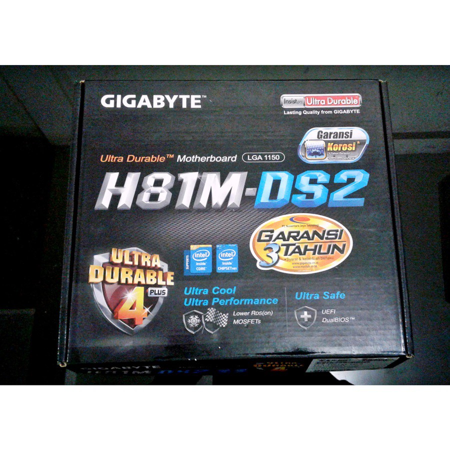 Motherboard Gigabyte H81 SOCKET 1150 INTEL H81M-DS2 RESMI BOX