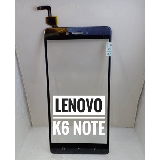 Kaca TouchScreen Touch Screen TS Layar Sentuh LENOVO K6 NOTE ORI BLACK