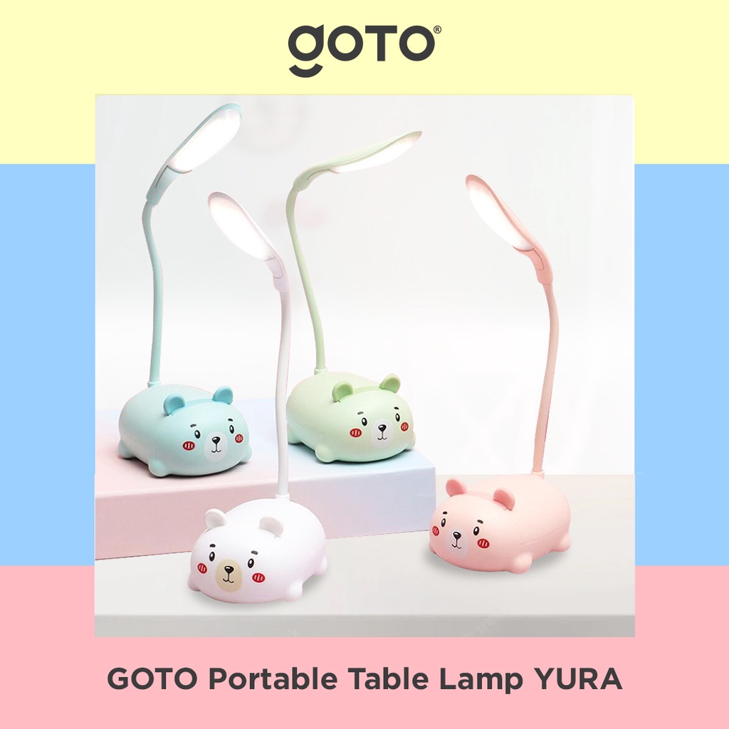Goto Yura Table Lamp Portable Lampu Meja Baca Belajar LED Karakter