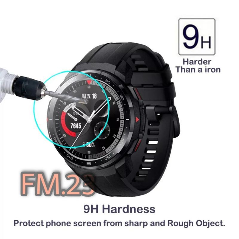 TEMPERED GLASS SCREEN GUARD ANTI GORES KACA HONOR WATCH GS PRO PELINDUNG LAYAR JAM