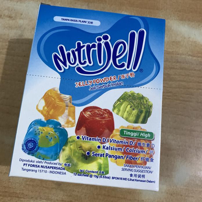 

Nutrijell Plain sachet 15 gram