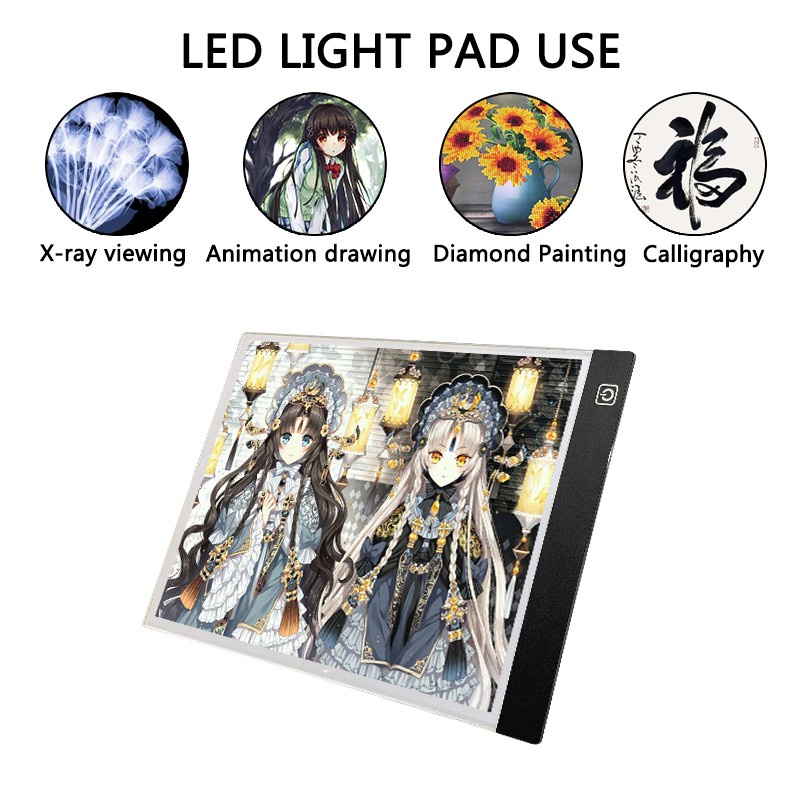 

A5-1 Ultra-thin LED Stencil Tracing Drawing Board Light Pad - A5 Size