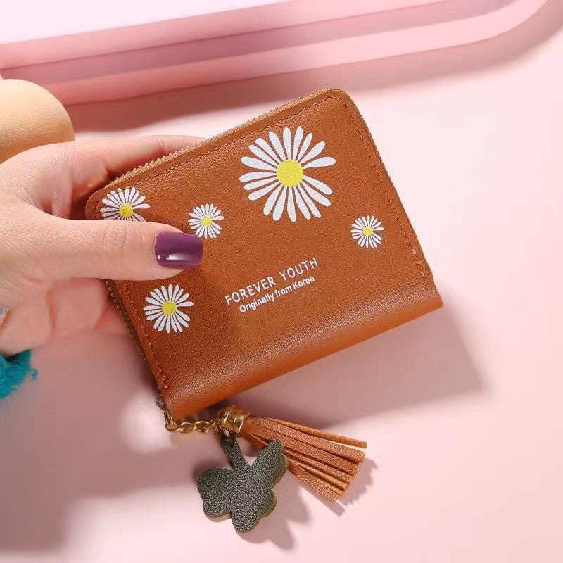 ( GS ) DOMPET WANITA / DOMPET KARTU MINI MOTIF DAISY SPRING