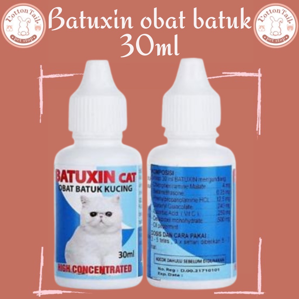 Batuxin Kucing 30ml Obat Batuk Untuk Kucing