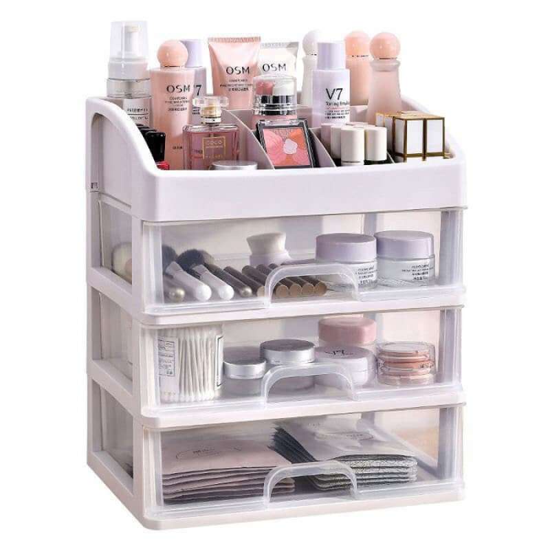 Rak Kosmetik Plastik Murah / Tempat Kosmetik / Rak Make Up / Tempat Make Up Organizer Serbaguna