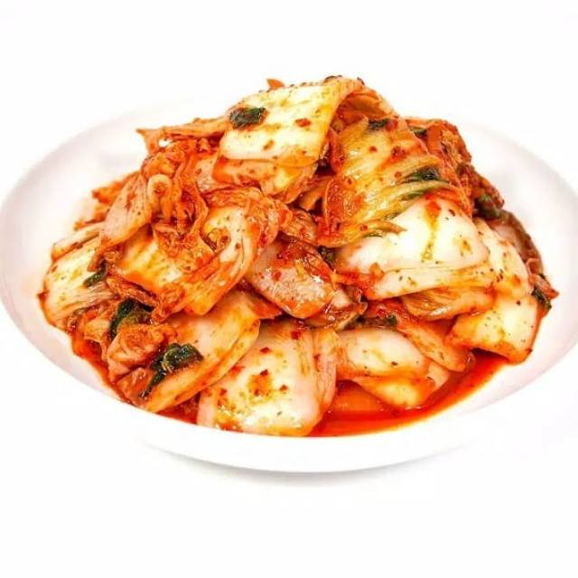 

KIMCHI SAWI KOREA KOMPLIT WORTEL DAUN BAWANG (200GR) HOMEMADE HALAL