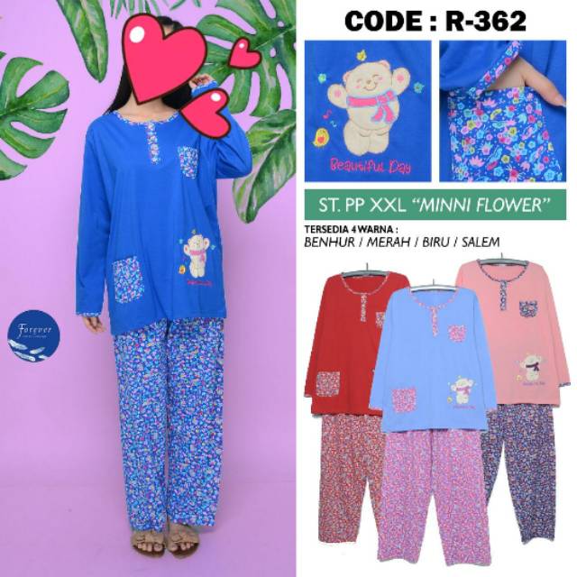 Setelan panjang xxl Baju tidur jumbo Baju Tidur Kaos Setelan panjang xxl Baju tidur jumbo Baju Tidur Kaos