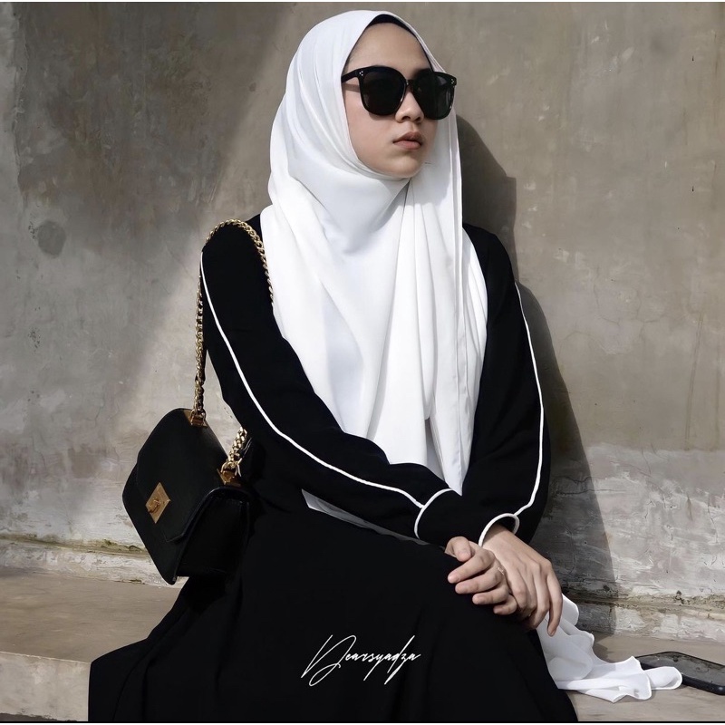 Baju Muslim Abaya Bordir Gamis Maxi Dress Arab Saudi Zephy Turki Umroh Dubai  LIST BUSUI KLOK