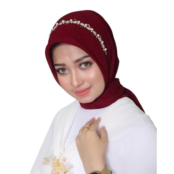 KERUDUNG SEGI EMPAT BELLA SQUARE PAYET/ JILBAB PAYET BELLA SQUARE BAHAN POLLYCOTTON/ HIJAB PAYET-5