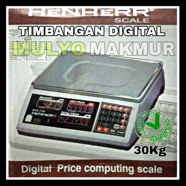 TIMBANGAN DIGITAL 30KG HENHERR