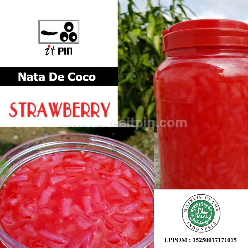 Nata de Coco Strawberry / Strawberry @3,2kg