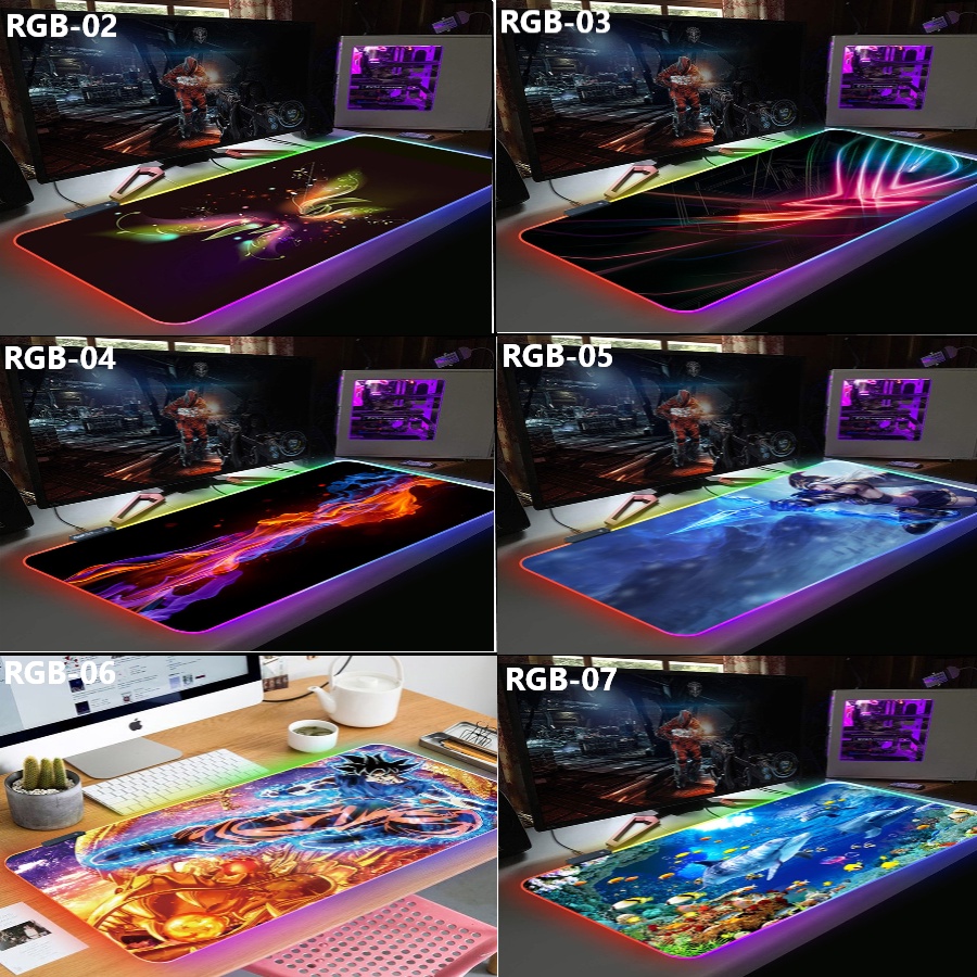 TaffGO Gaming Mouse Pad Illuminated LED RGB 800x300mm - RGB-04