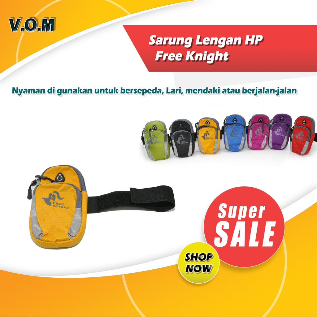 VOM Sarung Lengan HP Free Knight / Go Arm Tas Lengan Multifungsi - 0247