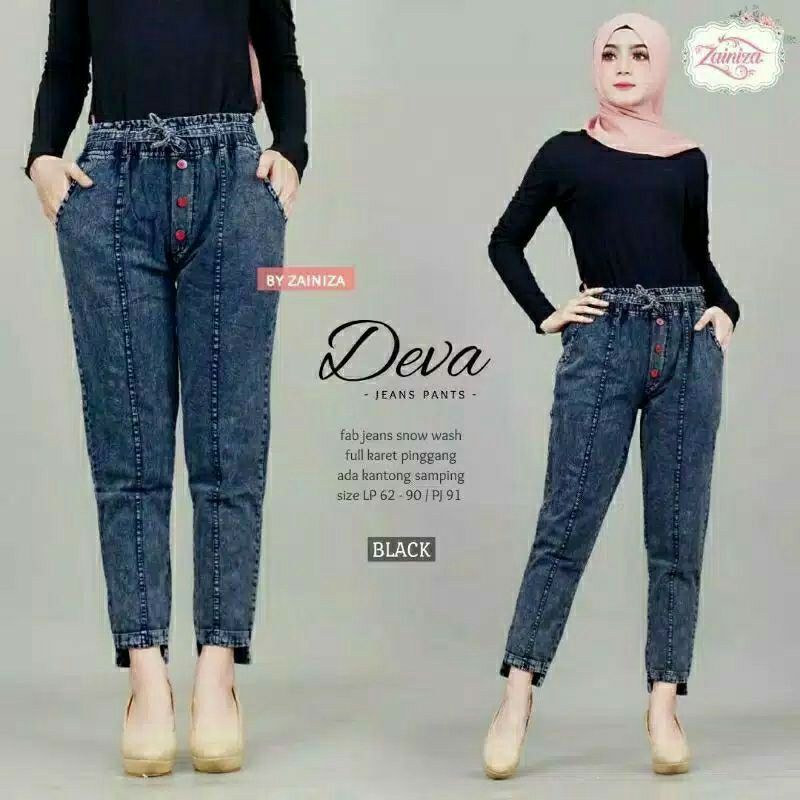 CELANA BAGGY JEANS SKINY SNOW WASH KANCING/ JEANS BAGGY PANTS SLIM