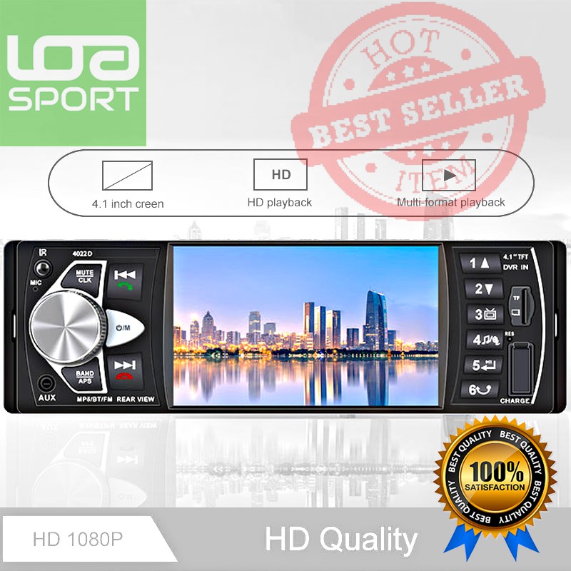Tape Mobil Video Layar Monitor 4.1 Inch 1080P Parkir Bluetooth MP5