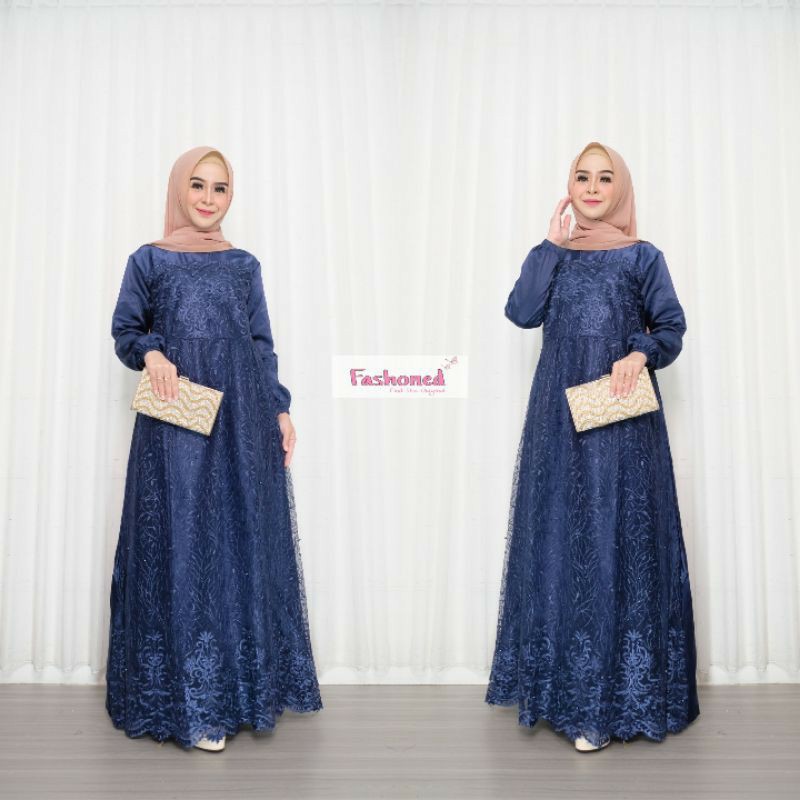 Best Seller!!! New Arrival ! KEBAYA GAMIS BUSUI FARASAYA BROKAT MAXY DRESS WANITA MUSLIM VELVET MODERN