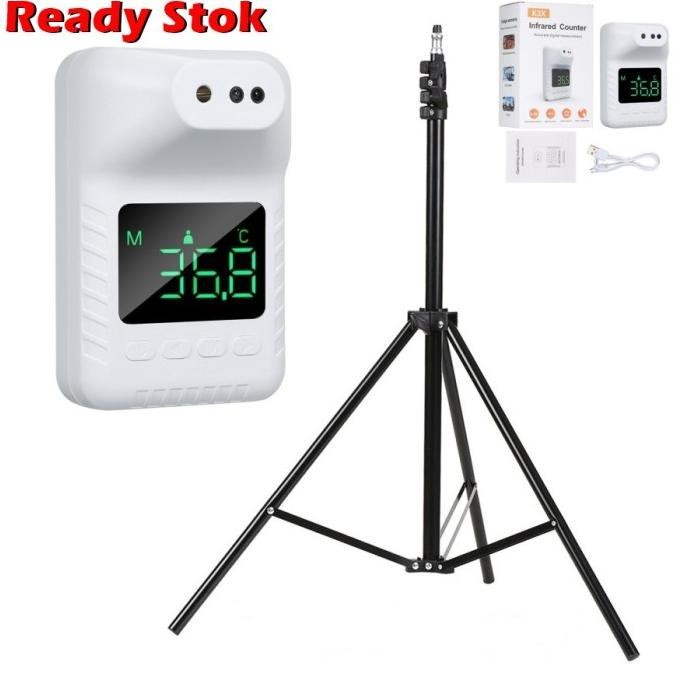 Thermometer Wall Non Contact Termometer Tempel Termometer Dinding K3X Komplit dengan Tripod