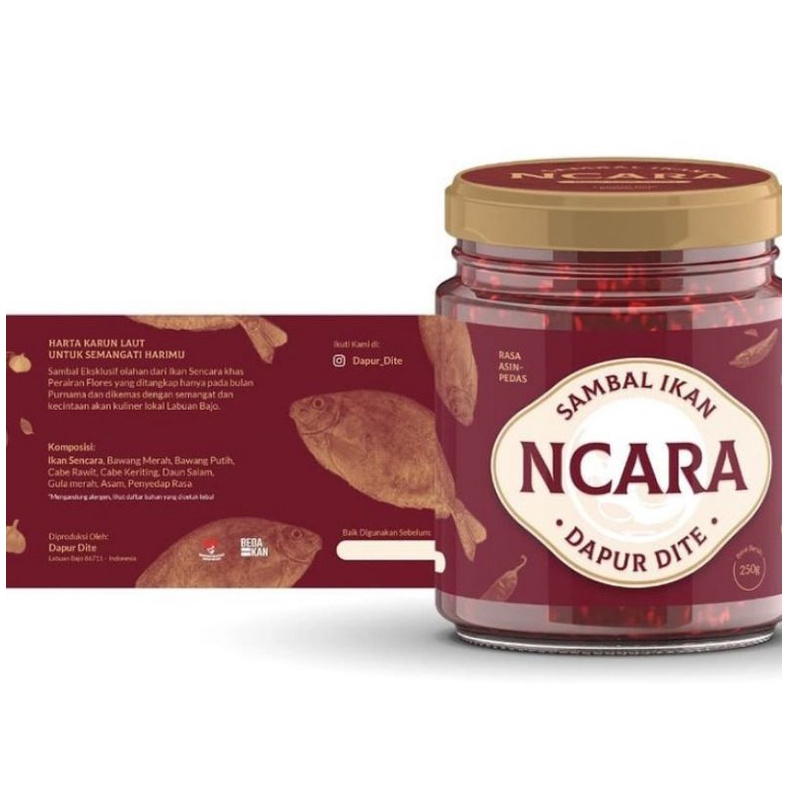 

Sambal Ikan Ncara Sancara 250gr khas Labuan Bajo Flores
