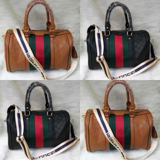 GUCCI SPEEDY KULIT EMBOSS TAS TANGAN PESTA BESAR SELEMPANG HAND BAG SLING SUPER PREMIUM