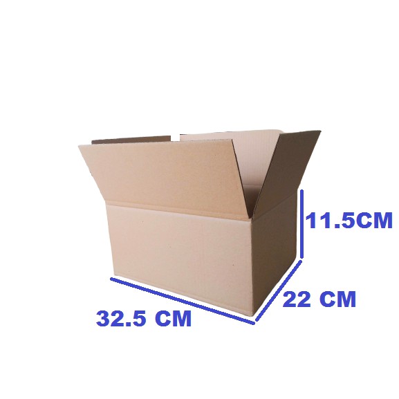 

Karton box 32.5*22*11.5 CM Carton Box Kardus Polos SINGLE WALL