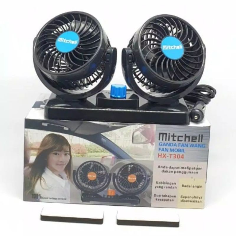 Mitchell Fan Mobil / Kipas Angin Mobil HX-T304 (DC 12V dan 24V)