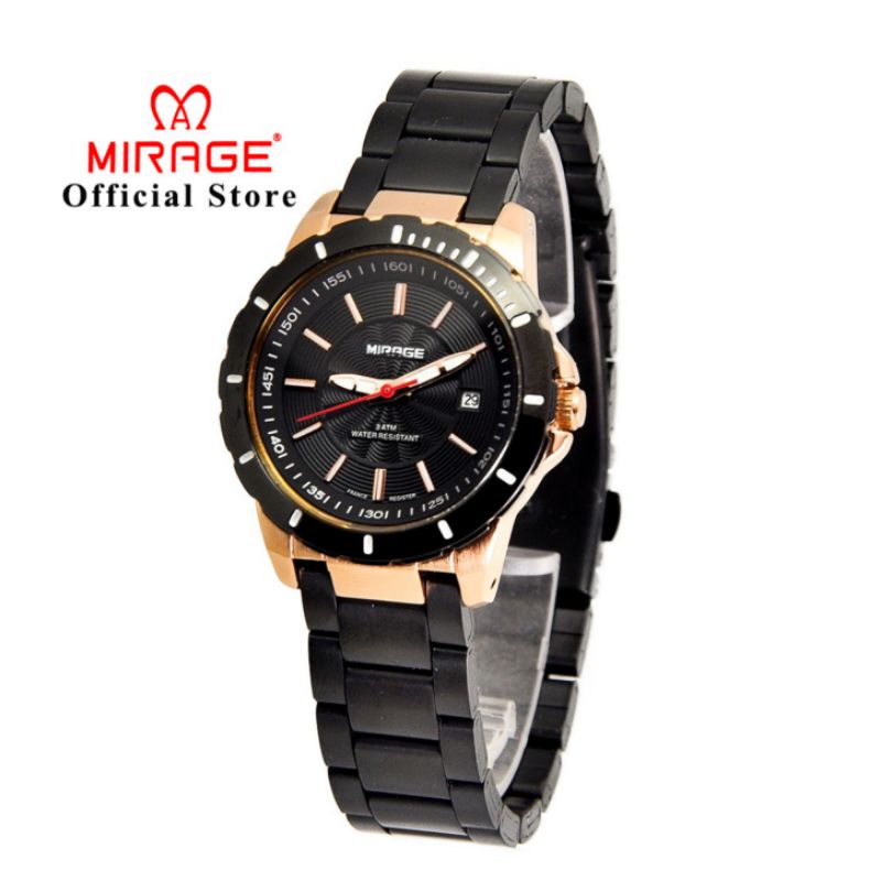 JAM TANGAN WANITA ROSGOLD Miragewatch Terlaris Tahan Air Anti karat Original Jam Tangan Wanita Mirage 8549L HitamRosegold PH Jam Tangan KASUAL wanita tahan air Water PROF FRE BOX DAN BATRAI JAM TANGAN MIRAGE TERLARISS