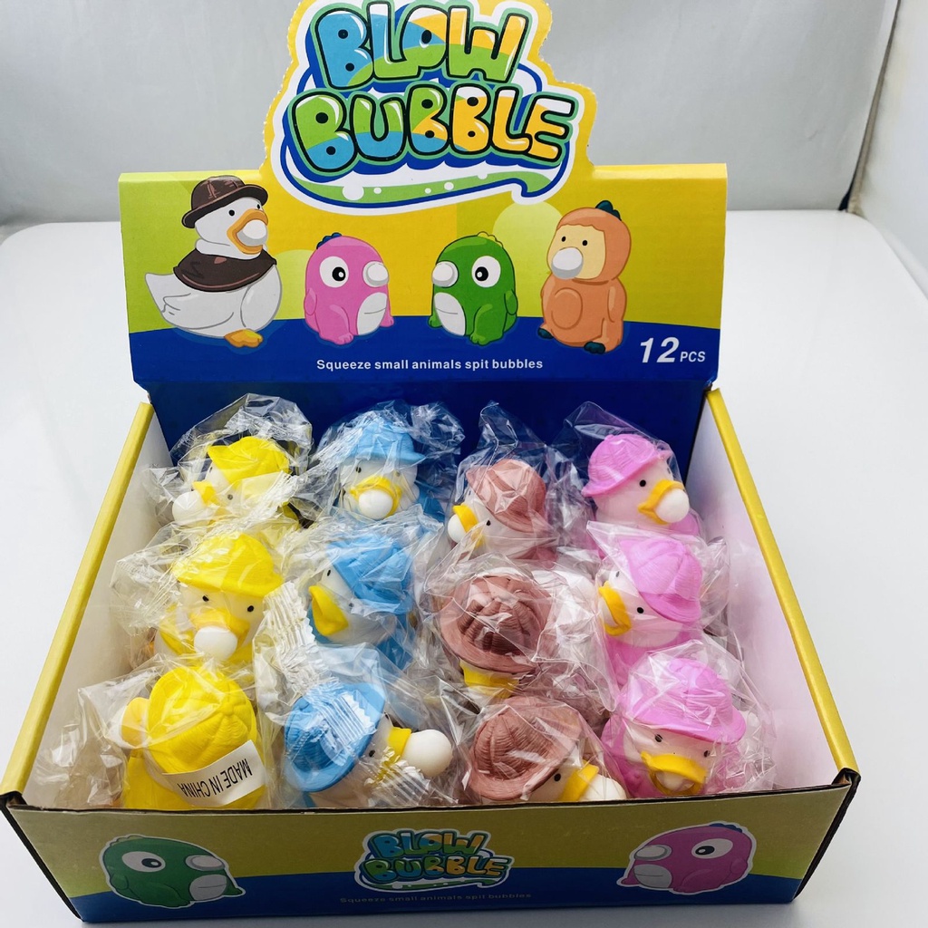 Mainan Spit Bubble Pop It Squishy Karakter Karet Silikon/Mainan Duck / Mainan Bebek / Mainan Karakter Lucu Remasan / Pop It Karakter