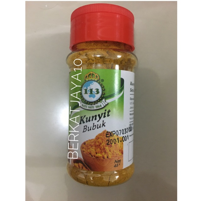 Bumbu Masak 113 Kunyit Bubuk Satu Satu Tiga 40 gr