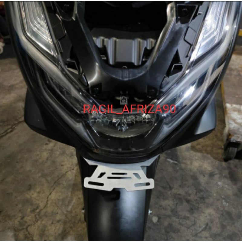 BREKET DUDUKAN PLAT NO HONDA ALL NEW PCX 160 2021 MODEL KUMIS