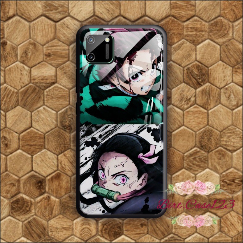 back case glass KIMETSU NO YAIBA Oppo A3s A1k A5 A9 2020 A7 F9 A5s A31 A52 a53 A92 A37 A57 BC2806