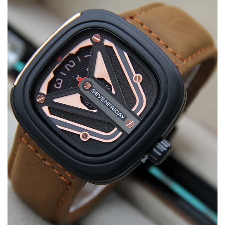 JAM TANGAN ANALOG TERLARIS SEVENFRIDAY M3 ROSEGOLD