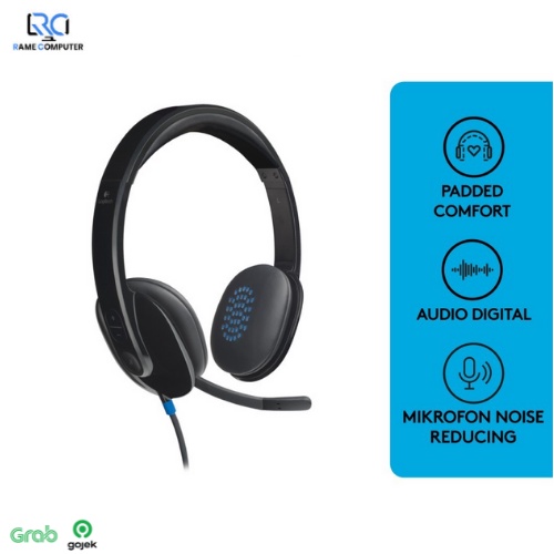 Logitech H540 Headset Stereo USB Mikrofon Noise-Cancelling