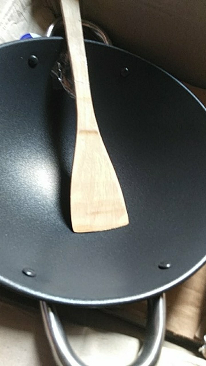 Wok Wajan Besi Non Stick (iron) D26cm W/spatula Bima