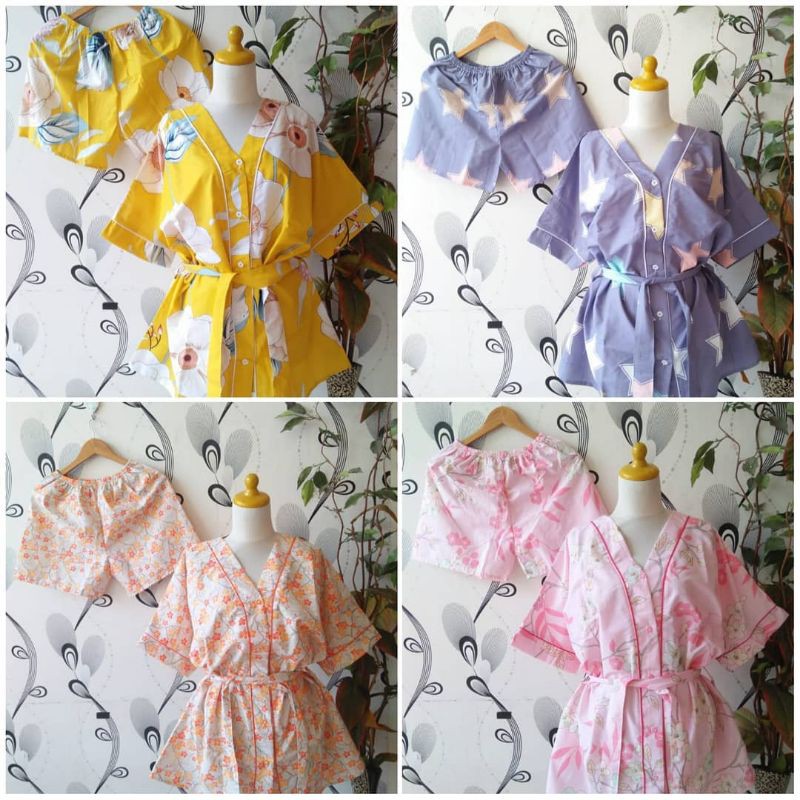 Setelan Kimono Pendek La Pilla